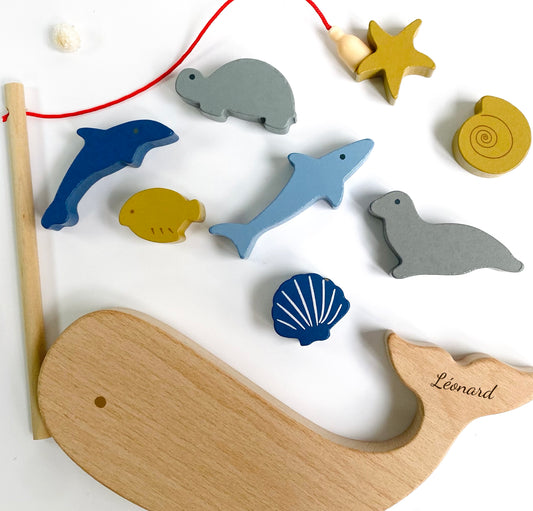Jeu de pêche en bois et aimanté Thème Océan
